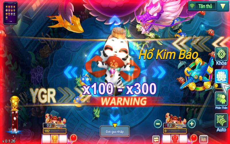 Boss Rồng xuất hiện trong game Bắn Cá Long Vương Vn 88